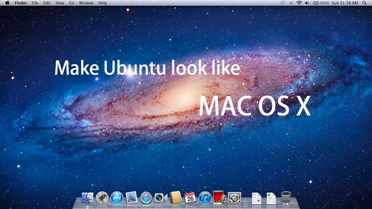 Mac os look ubuntu